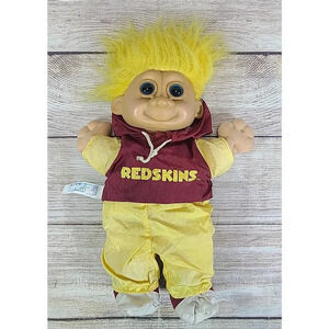 Russ NFL Washington Football Team Plush Good Luck Troll Red Yellow Outfit 11"